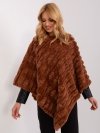 Poncho-AT-PN-2347.16-jasny brązowy rozmiar - ONE SIZE
