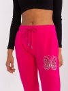 Spodnie dresowe-RV-DR-8835.10-fuksjowy rozmiar - S/M