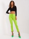 Spodnie dresowe-RV-DR-8380.25P-limonkowy rozmiar - L/XL