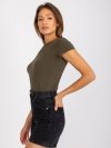 T-shirt-RV-TS-4623.99-ciemny khaki rozmiar - XL