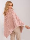 Poncho-AT-PN-2347.68-jasny różowy rozmiar - ONE SIZE