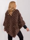 Poncho-AT-PN-2347.68-brązowy rozmiar - ONE SIZE