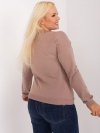 Bluzka-RV-BZ-9233.24-ciemny bezowy rozmiar - ONE SIZE