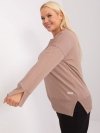 Bluzka-RV-BZ-9198.10X-ciemny bezowy rozmiar - ONE SIZE