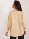 Koszula-BA-KS-0286.99-beżowy rozmiar - S