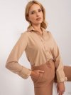 Koszula-LK-KS-509574.71-ciemny bezowy rozmiar - S/M