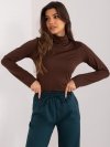 Bluzka-LK-BZ-509532.08X-ciemny brązowy rozmiar - S/M