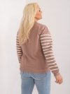 Bluzka-RV-BZ-9147.58-ciemny bezowy rozmiar - ONE SIZE