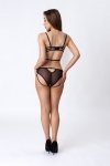 Eliana Black/Czarny zmysłowy komplet stanik z majtkami LivCo Corsetti Fashion  rozmiar - S/M