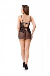 Cielo Czarna zmysłowa koszulka damska LivCo Corsetti Fashion  rozmiar - L/XL