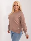 Bluzka-RV-BZ-9145.02-ciemny bezowy rozmiar - ONE SIZE