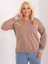 Bluzka-RV-BZ-9145.02-ciemny bezowy rozmiar - ONE SIZE