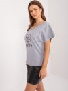 Bluzka-FA-BZ-9343.38-szary rozmiar - ONE SIZE