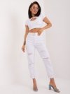 Spodnie jeans-PM-SP-J1260-1.66-biały rozmiar - XS