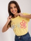 T-shirt-RV-TS-9648.98-żółty rozmiar - S/M