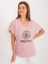 Bluzka-FA-BZ-9343.38-ciemny różowy rozmiar - ONE SIZE