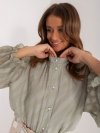Koszula-LK-KS-509588.98-pistacjowy rozmiar - L/XL
