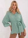 Koszula-LK-KS-509698.79-pistacjowy rozmiar - L/XL