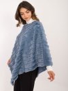 Poncho-AT-PN-2347.88-niebieski rozmiar - ONE SIZE