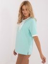 Bluzka-LK-BZ-509621-4.21-mietowy rozmiar - S/M