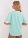 Bluzka-LK-BZ-509621-4.21-mietowy rozmiar - S/M