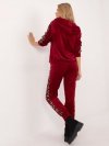 Komplet-DHJ-KMPL-9137.25-bordowy rozmiar - ONE SIZE