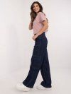 Spodnie jeans-D80016BD62458D282-granatowy rozmiar - M