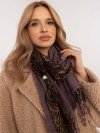 Szalik-AT-SZ-0247.83P-ciemny fioletowy rozmiar - ONE SIZE