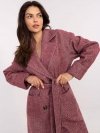 Płaszcz-LK-PL-509835.19-bordowy rozmiar - L/XL