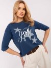 Bluzka-CLM-BZ-0016.84-ciemny niebieski rozmiar - S