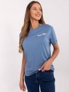 T-shirt-D12022AC02645G-ciemny niebieski rozmiar - L