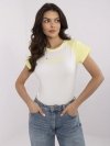 T-shirt-NM-TS-V7939.50-biało-żółty rozmiar - ONE SIZE