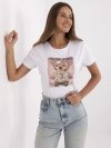 T-shirt-NM-TS-NG25285.74P-biało-beżowy rozmiar - ONE SIZE