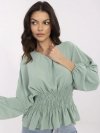 Bluzka-D50021F11088A-pistacjowy rozmiar - S/M