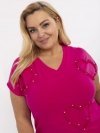 Bluzka-RV-BZ-A542.12P-fuksjowy rozmiar - ONE SIZE