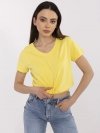 T-shirt-CLM-TS-1639.12-żółty rozmiar - S