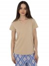 T-shirt-CLM-TS-1639.12-beżowy rozmiar - L