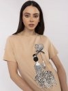 Bluzka-CLM-BZ-1702.89-camelowy rozmiar - S