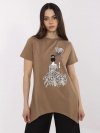 Bluzka-CLM-BZ-1702.89-jasny brązowy rozmiar - XL