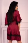 Szlafrok Aresmina LC 90564 Cherry Mahogany Callection Burgundy Bordowy LivCo Corsetti Fashion rozmiar - L/XL