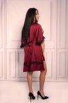 Szlafrok Aresmina LC 90564 Cherry Mahogany Callection Burgundy Bordowy LivCo Corsetti Fashion rozmiar - L/XL