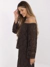 Bluzka-MI-BZ-88500.79-ciemny brązowy rozmiar - ONE SIZE