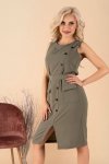Sukienka Eqalisa Khaki D55 rozmiar - S