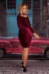 Sukienka Milona Maroon 0112 rozmiar - M