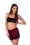 Zmysłowy Komplet Damski Nineras Cllaret Burgundy Bordowy Collection LivCo Corsetti Fashion rozmiar - S/M