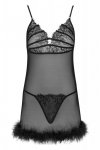 Zmysłowa Koszulka Damska Zerunam Black Czarny LivCo Corsetti Fashion rozmiar - S/M