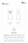 Zmysłowa Koszulka Damska Karonin Dubarry Black Czarny Collection LivCo Corsetti Fashion rozmiar - S/M