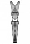 Bodystoking Nustola Black Czarny LivCo Corsetti Fashion  rozmiar - S/L