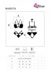 Zmysłowy komplet Nikrita Shades of Black Collection Czarny LivCo Corsetti Fashion rozmiar - L