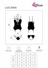 Gorset Luciana Shades of Black Czarny Collection LivCo Corsetti Fashion rozmiar - XL